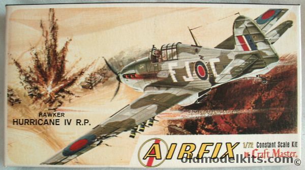 Airfix 1/72 Hawker Hurricane IV R.P. Craftmaster Issue, 1224-50 plastic model kit